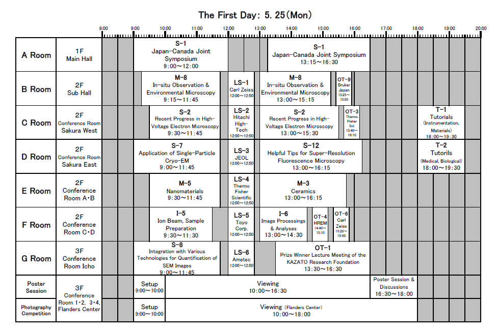 schedule 25 May