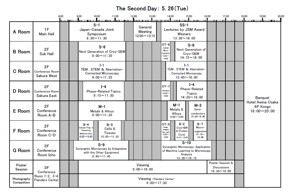 schedule 26 May